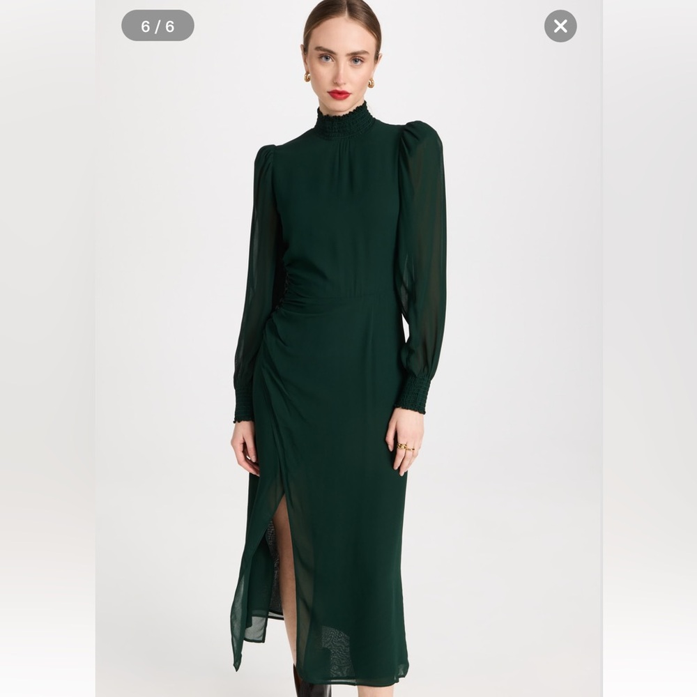 Reformation Aude Midi Dress, Size 6